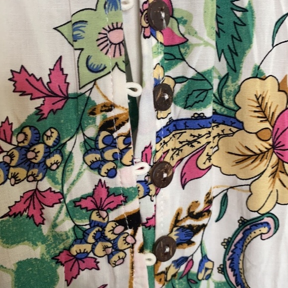 SheIn Women's White & Pink Floral Print Button Front Maxi Dress Rayon size XXL - Picture 4 of 10